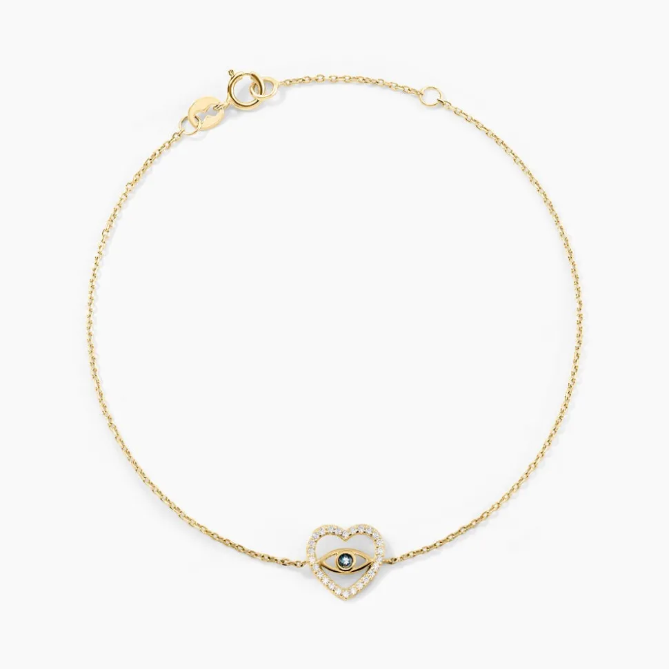 Bracelet Katriona Or Jaune Topaze Oxyde De Zirconium