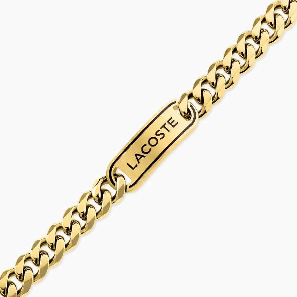 Bracelet Lacoste District Acier Jaune|LACOSTE BIJOUX Discount