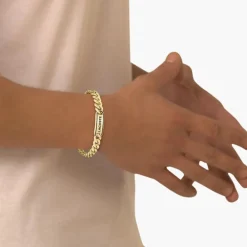 Bracelet Lacoste District Acier Jaune|LACOSTE BIJOUX Discount