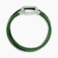 Bracelet Lacoste Starboard Cuir De Veau Vert|LACOSTE BIJOUX Clearance