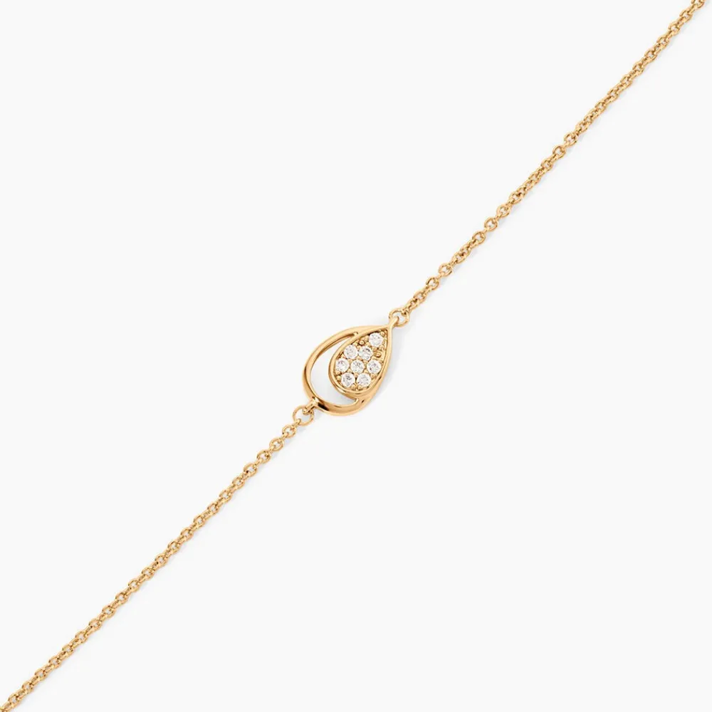 Bracelet Mahalya Plaqué Or Jaune Oxyde De Zirconium|Marc Orian Online