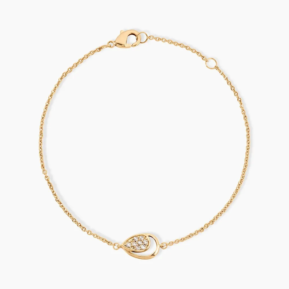 Bracelet Mahalya Plaqué Or Jaune Oxyde De Zirconium|Marc Orian Online