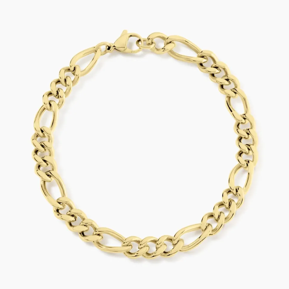 Bracelet Maille Acier Doré Virgil