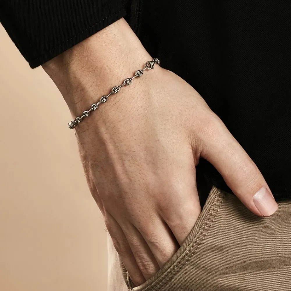 Bracelet Maille Argent Carrus|Marc Orian Outlet