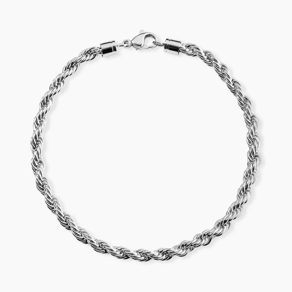 Bracelet Maille Acier Blanc|PHEBUS HIM Outlet