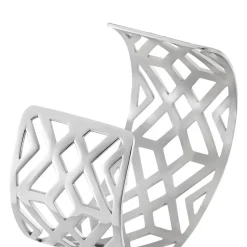 Bracelet Manchette Vlera Acier Blanc