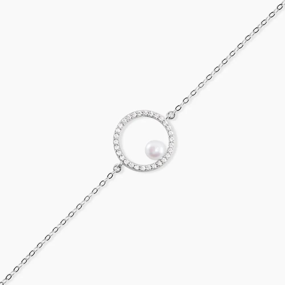 Bracelet Marthe Argent Blanc Perle De Culture Et Oxyde De Zirconium|Marc Orian Sale