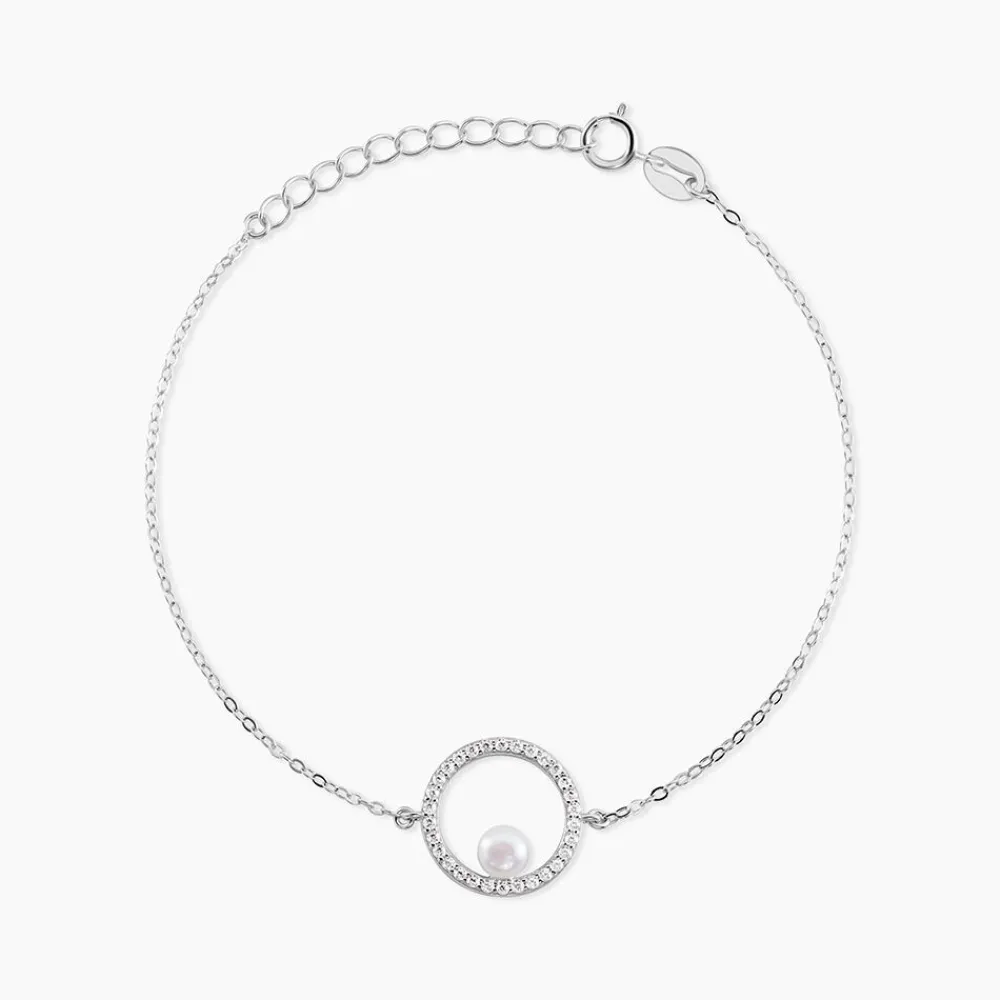 Bracelet Marthe Argent Blanc Perle De Culture Et Oxyde De Zirconium|Marc Orian Sale