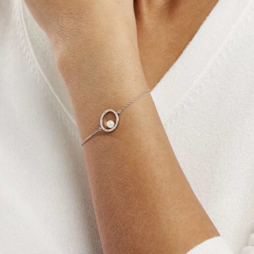 Bracelet Marthe Argent Blanc Perle De Culture Et Oxyde De Zirconium|Marc Orian Sale