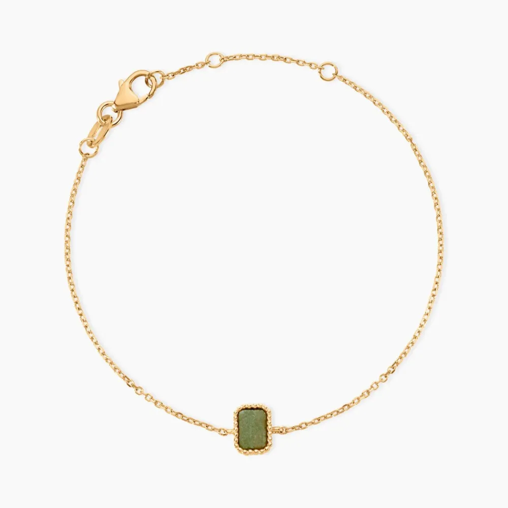 Bracelet Memory Plaqué Or Jaune Aventurine|Marc Orian Sale