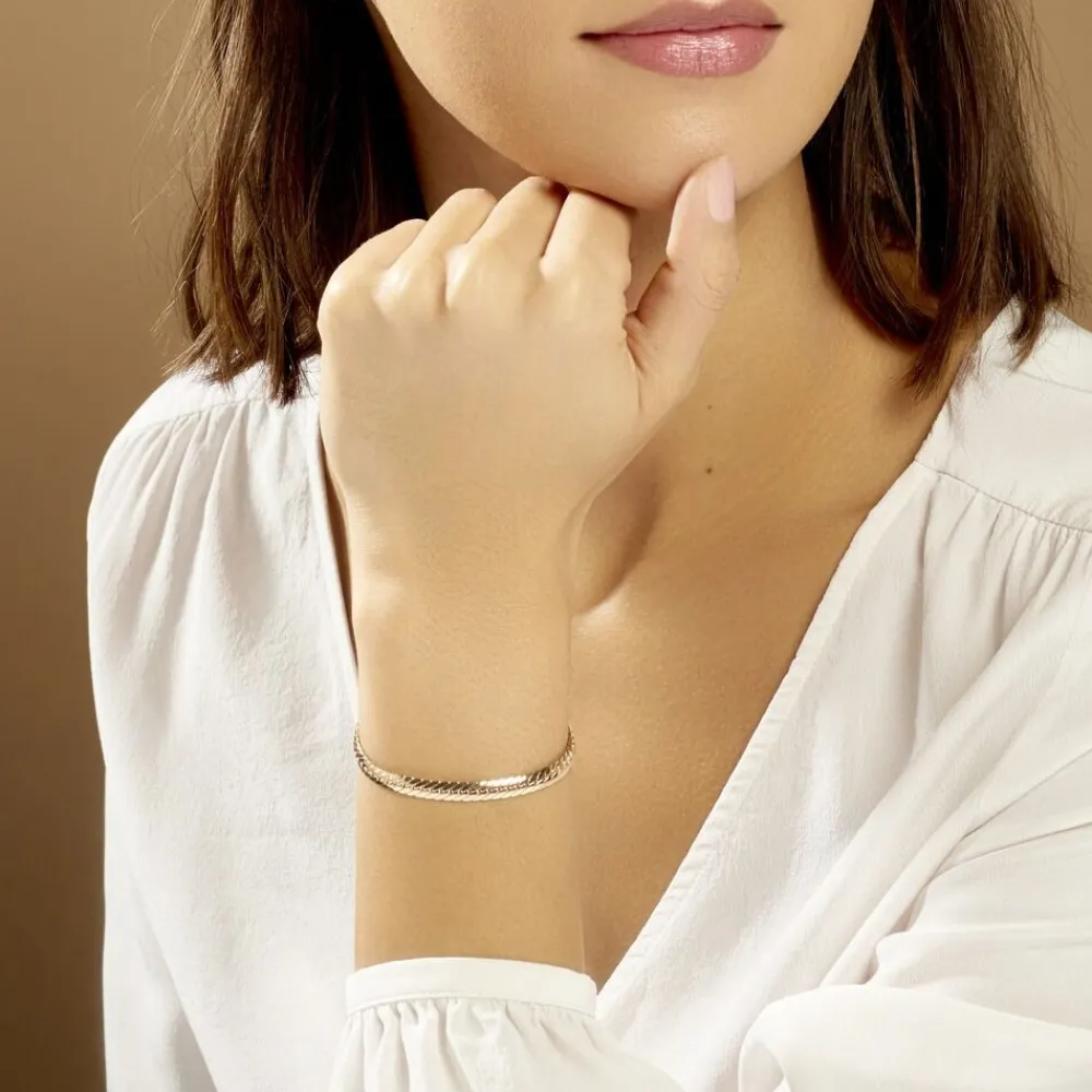 Bracelet Messaline Plaqué Or Jaune|Marc Orian New
