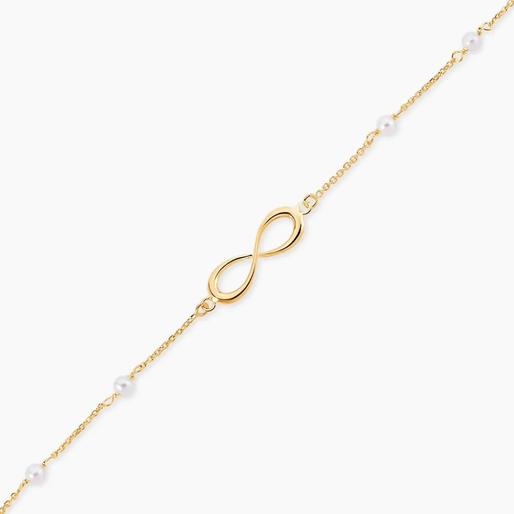 Bracelet Mierla Infini Or Jaune Perle De Culture|Marc Orian