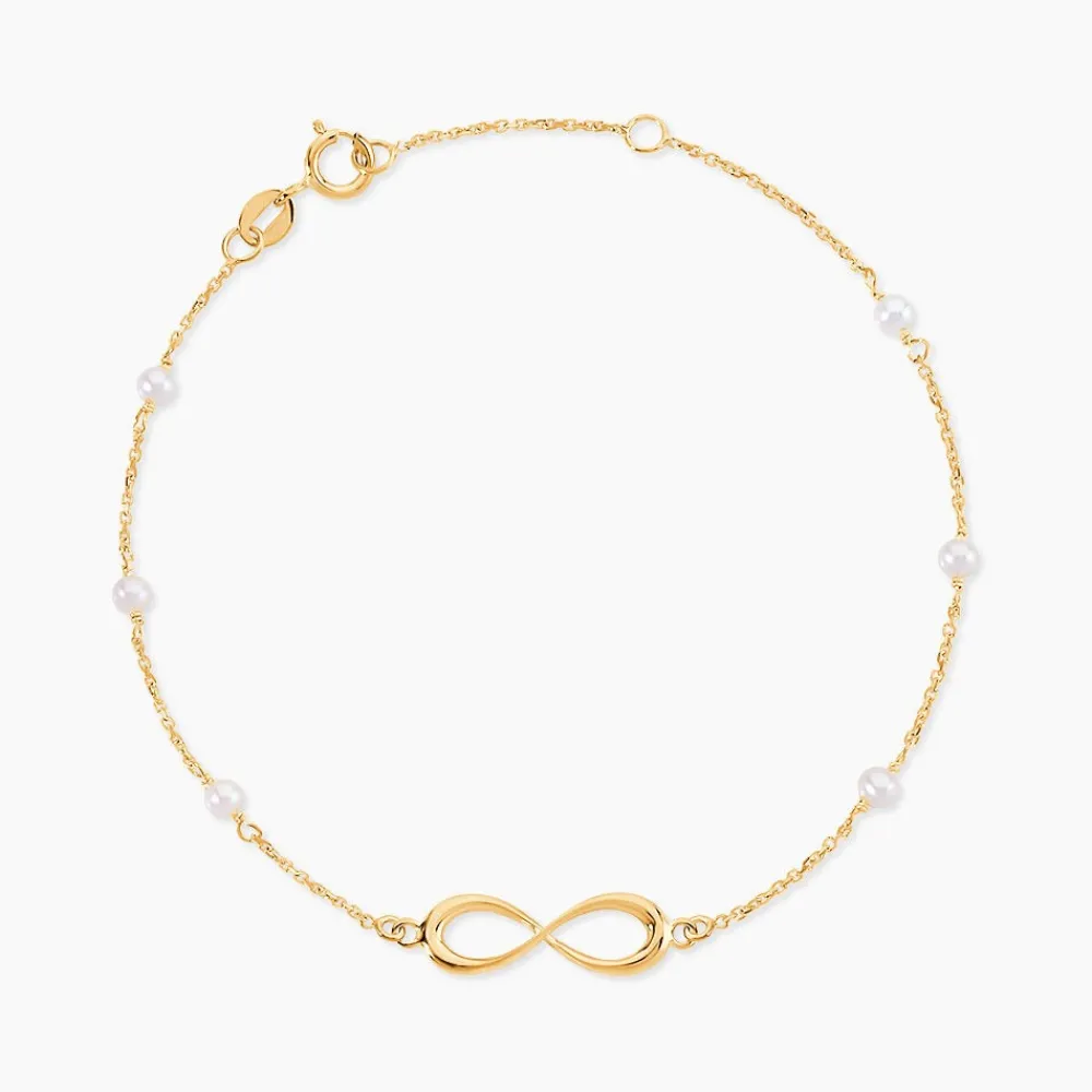 Bracelet Mierla Infini Or Jaune Perle De Culture|Marc Orian
