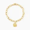 Bracelet Milina Acier Jaune Cristal