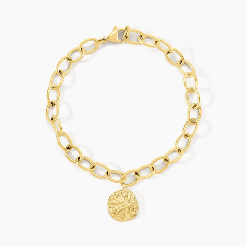 Bracelet Milina Acier Jaune Cristal