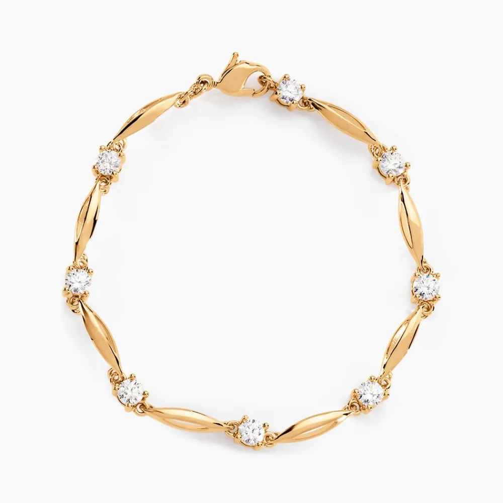 Bracelet Mimona Plaqué Or Jaune Oxyde De Zirconium|Marc Orian Hot