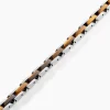Bracelet Métal Acier Blanc Oeil De Tigre