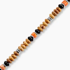 Bracelet Naturel Autres Tricolore Jaspe Africain Agate|JOURDAN New