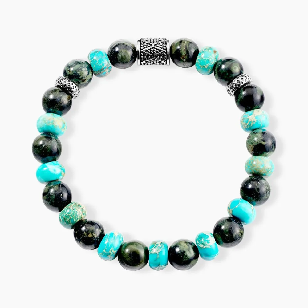 Bracelet Naturel Autres Vert Jaspe Africain|JOURDAN Discount