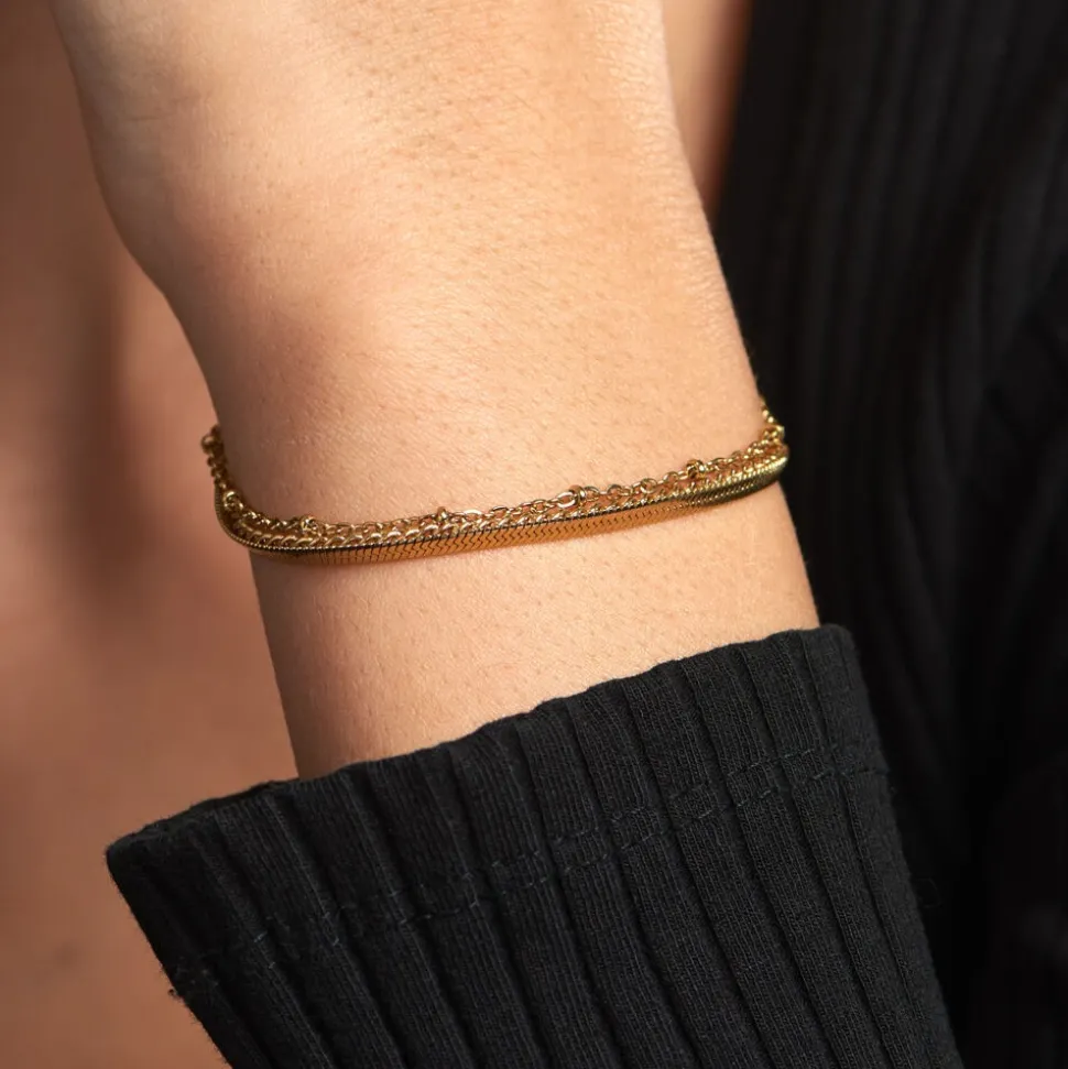 Bracelet Neva Acier Jaune