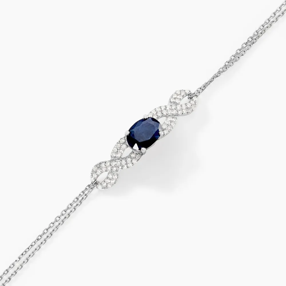 Bracelet Oceania Or Blanc Saphir Et Diamant|Marc Orian Best