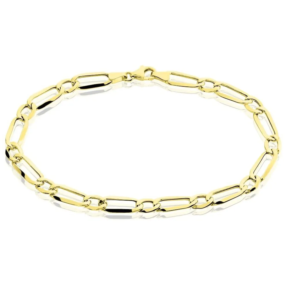 Bracelet Ophelio Maille Alternee 1/1 Or Jaune|Marc Orian Sale