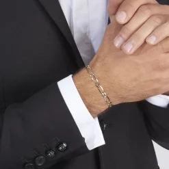 Bracelet Ophelio Maille Alternee 1/1 Or Jaune|Marc Orian