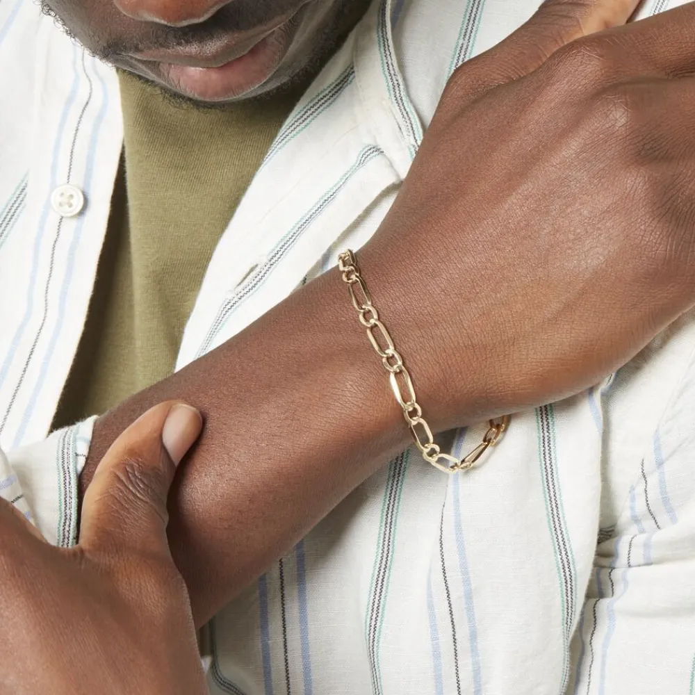 Bracelet Ophelio Maille Alternee 1/1 Or Jaune|Marc Orian