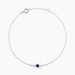 Bracelet Or Blanc Onora Saphir