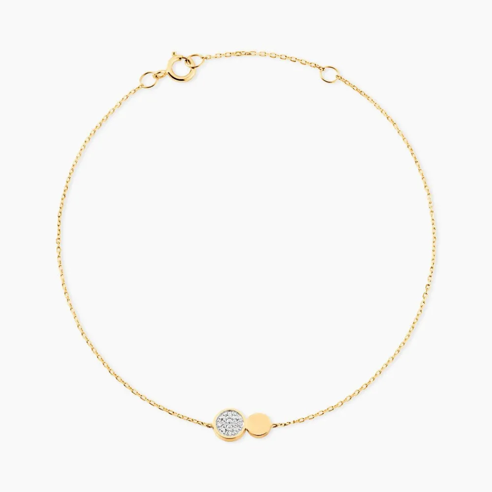 Bracelet Or Jaune Abijah Diamants|Marc Orian