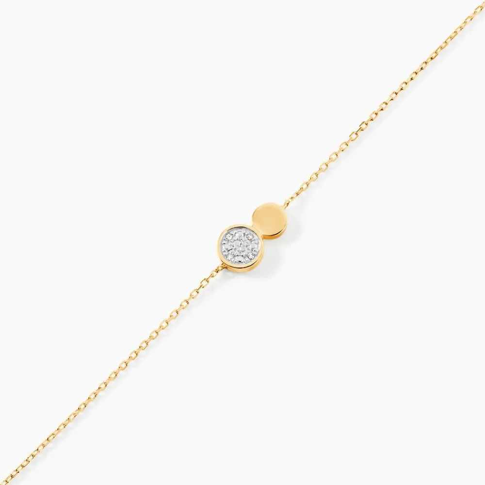 Bracelet Or Jaune Abijah Diamants|Marc Orian