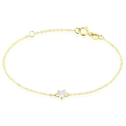Bracelet Or Jaune Ava Oxyde De Zirconium