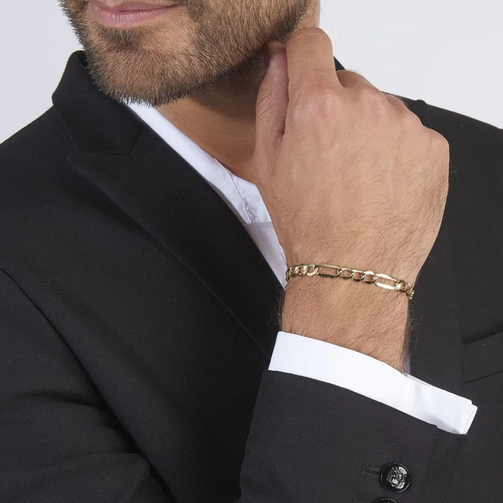 Bracelet Or Jaune Maille Alternée|Marc Orian Best