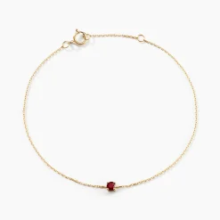 Bracelet Or Jaune Onora Rubis