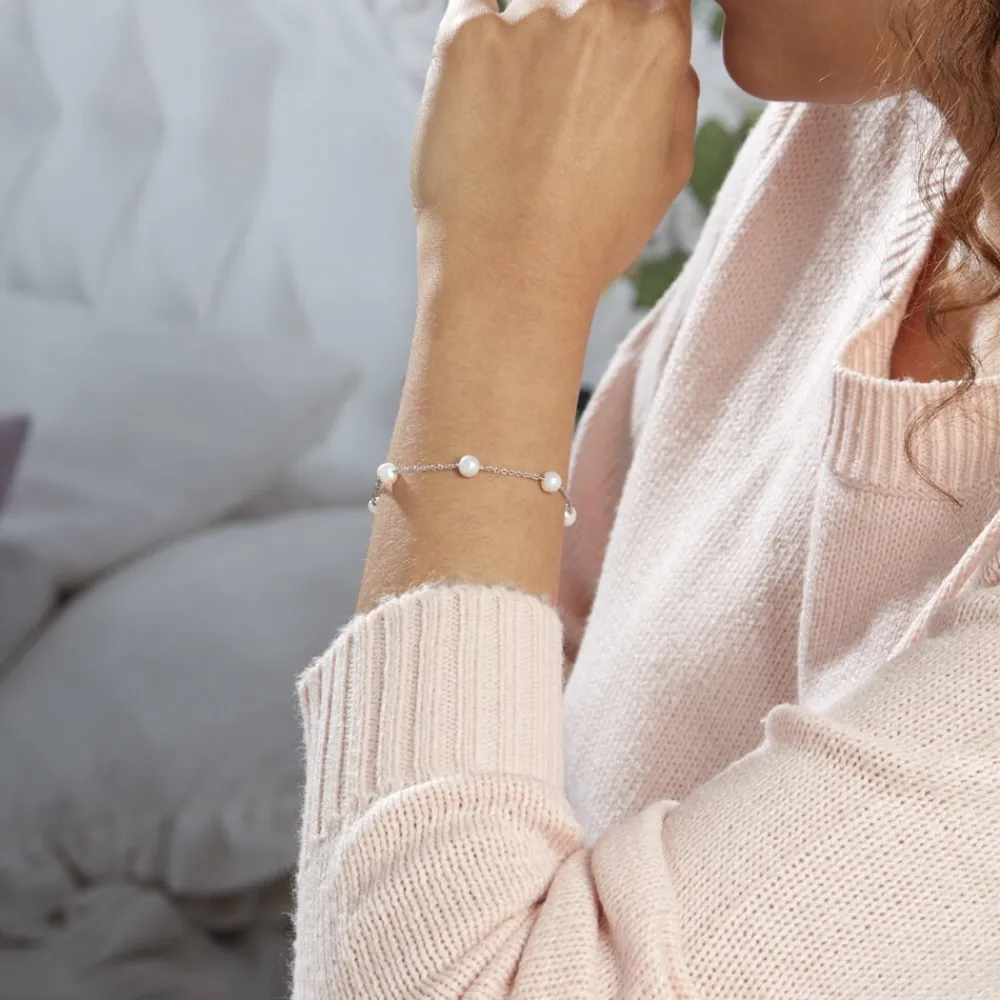 Bracelet Perlita Argent Blanc Perle De Culture|Marc Orian Outlet