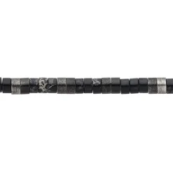 Bracelet Acier Noir Pierres Synthetiques|PHEBUS HIM Discount
