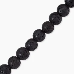 Bracelet Cordon Noir Pierre De Lave|PHEBUS HIM Hot