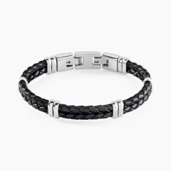 Bracelet Cuir De Vache Noir|PHEBUS HIM