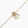 Bracelet Plaqué Or Jaune Attrape Rêves Turquoise Bleue|Marc Orian Discount