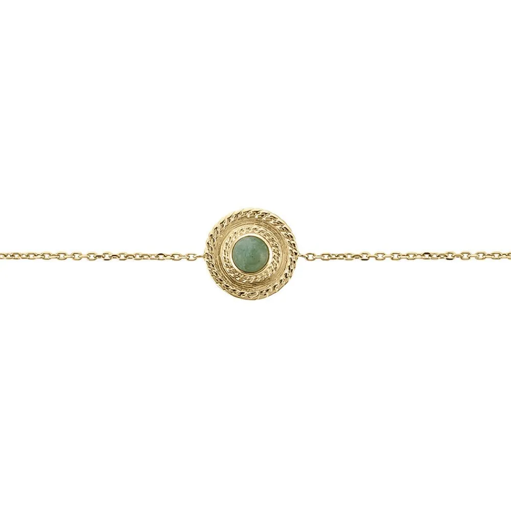 Bracelet Plaqué Or Jaune Marcia Aventurine|Marc Orian Best
