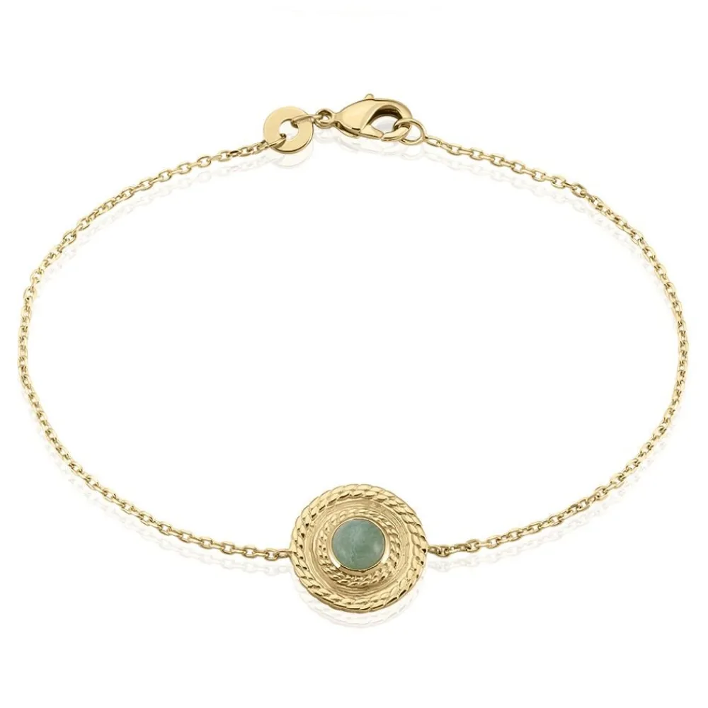 Bracelet Plaqué Or Jaune Marcia Aventurine|Marc Orian Best