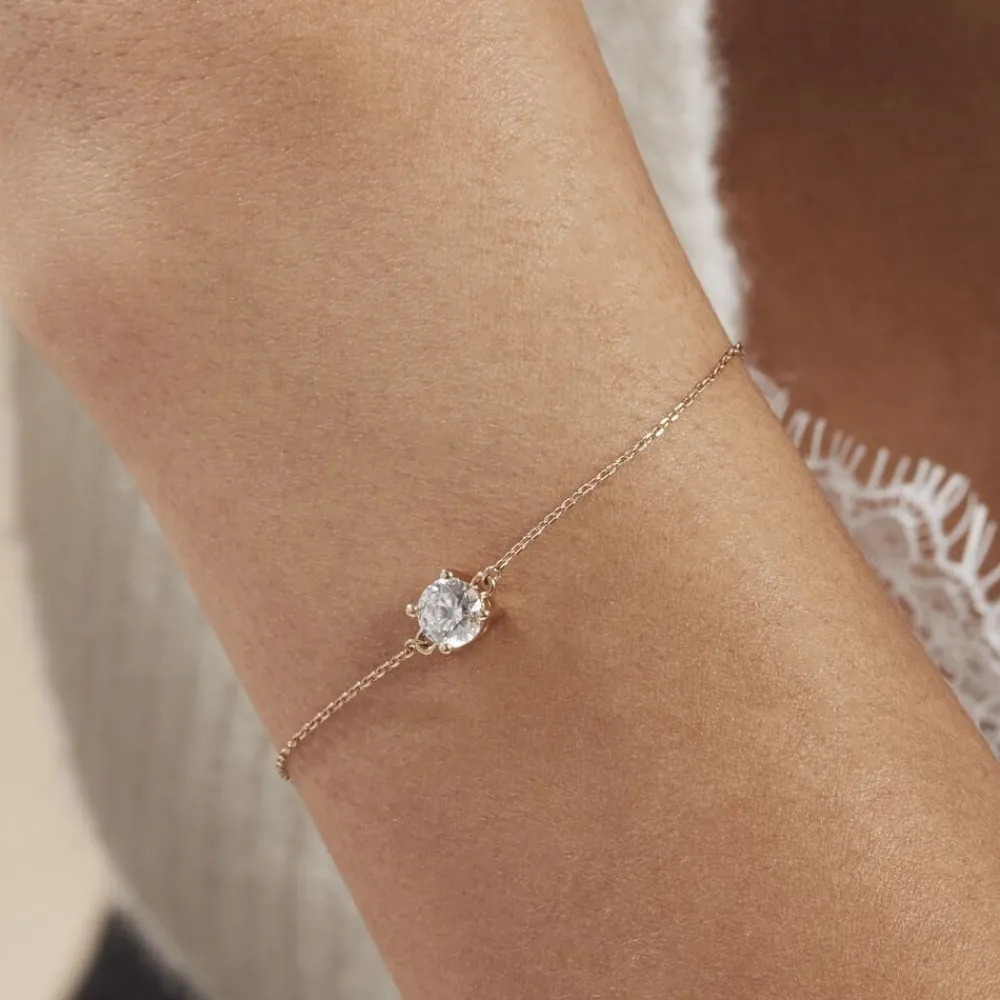 Bracelet Plaqué Or Jaune Nilay Oxyde De Zirconium|Marc Orian Online