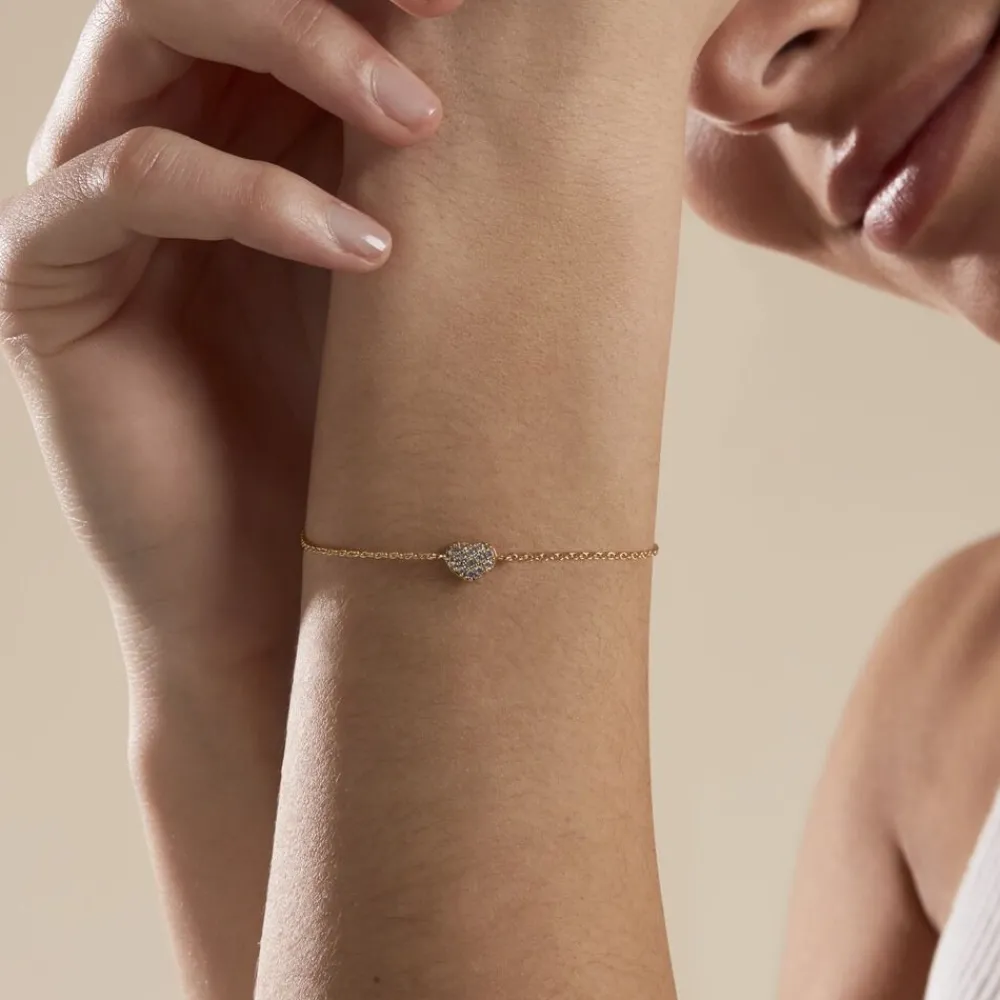 Bracelet Plaqué Or Nafissa Oxydes De Zirconium|Marc Orian Outlet