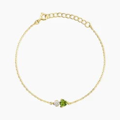 Bracelet Poem Argent Jaune Péridot Oxyde De Zirconium|Marc Orian New