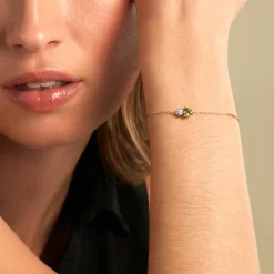 Bracelet Poem Argent Jaune Péridot Oxyde De Zirconium|Marc Orian New