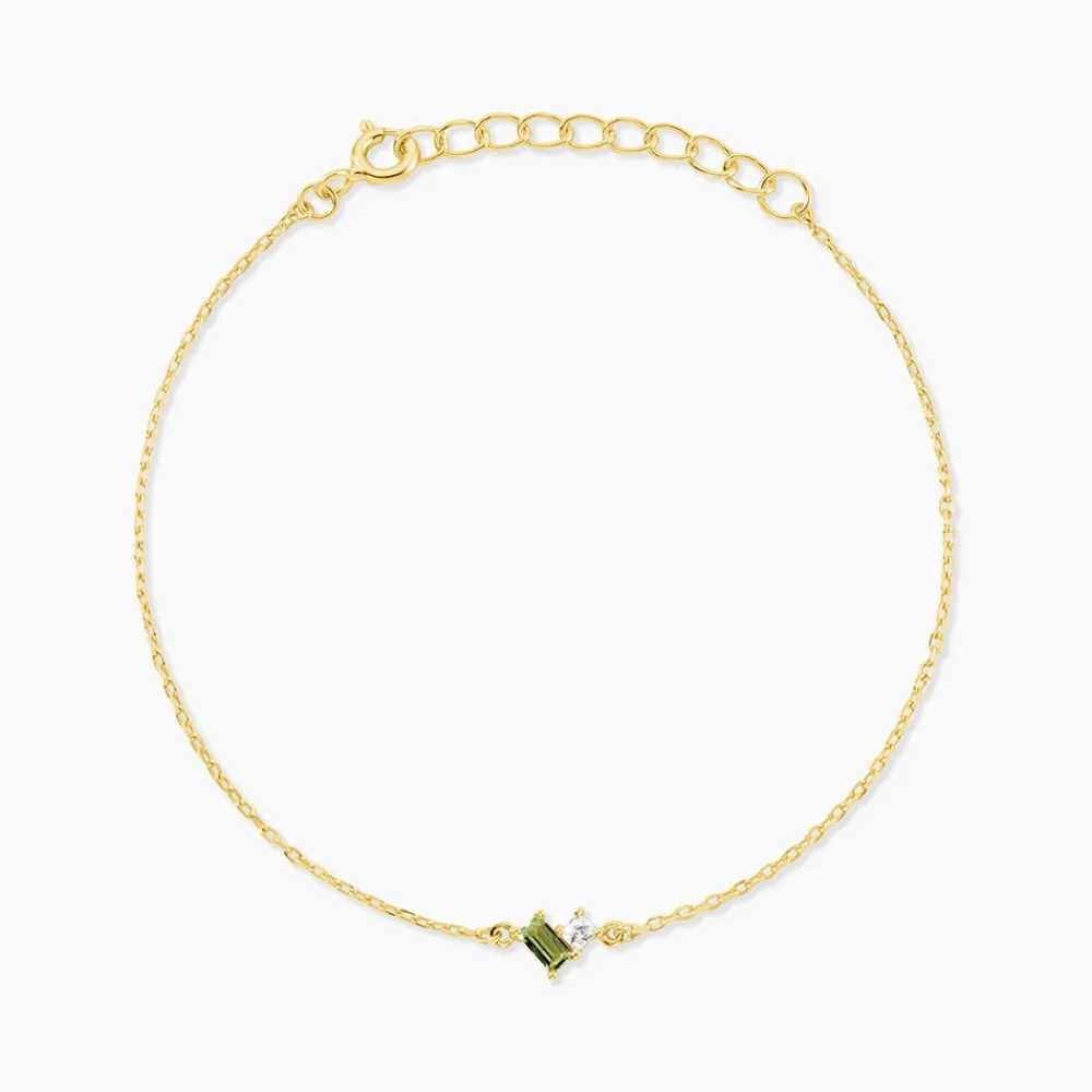 Bracelet Poem Argent Jaune Péridot Oxyde De Zirconium|Marc Orian Sale