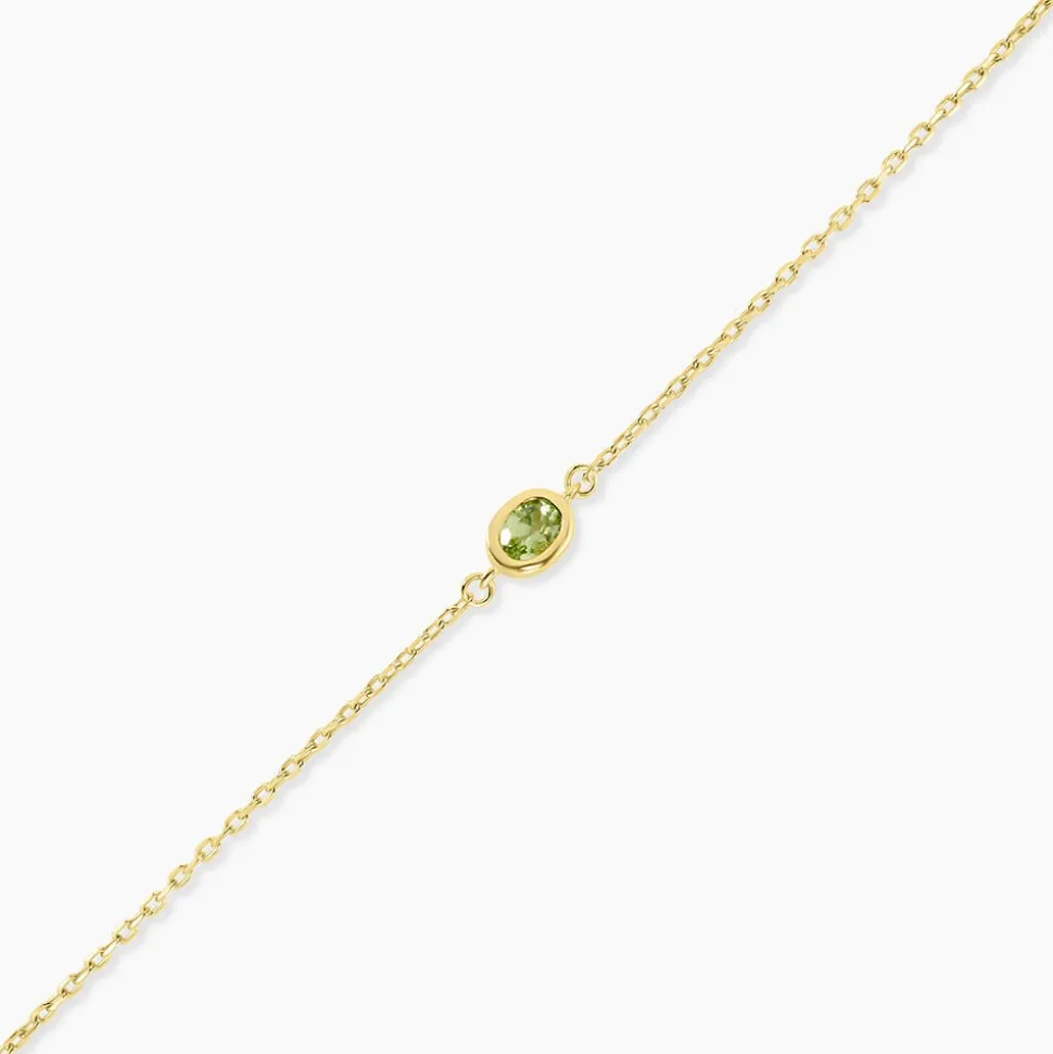 Bracelet Poem Argent Jaune Péridot