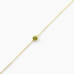 Bracelet Poem Argent Jaune Péridot