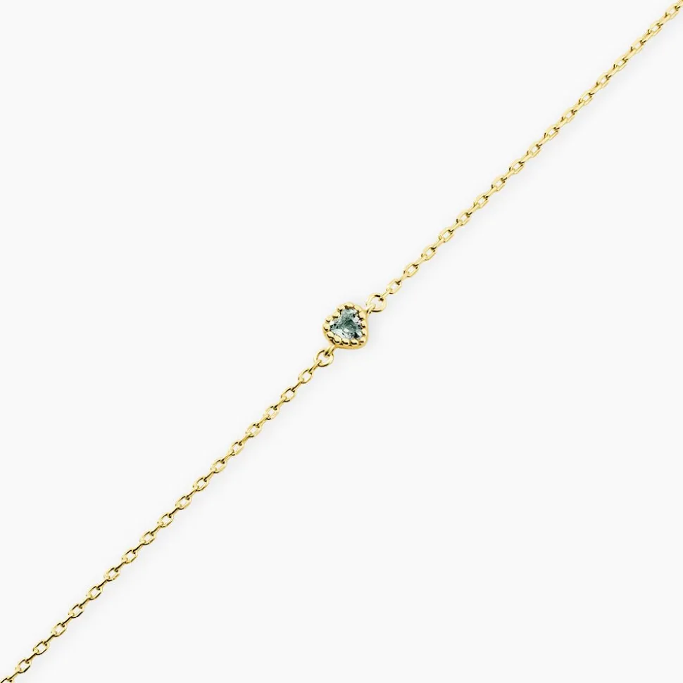 Bracelet Poem Argent Jaune Topaze Bleu Sky