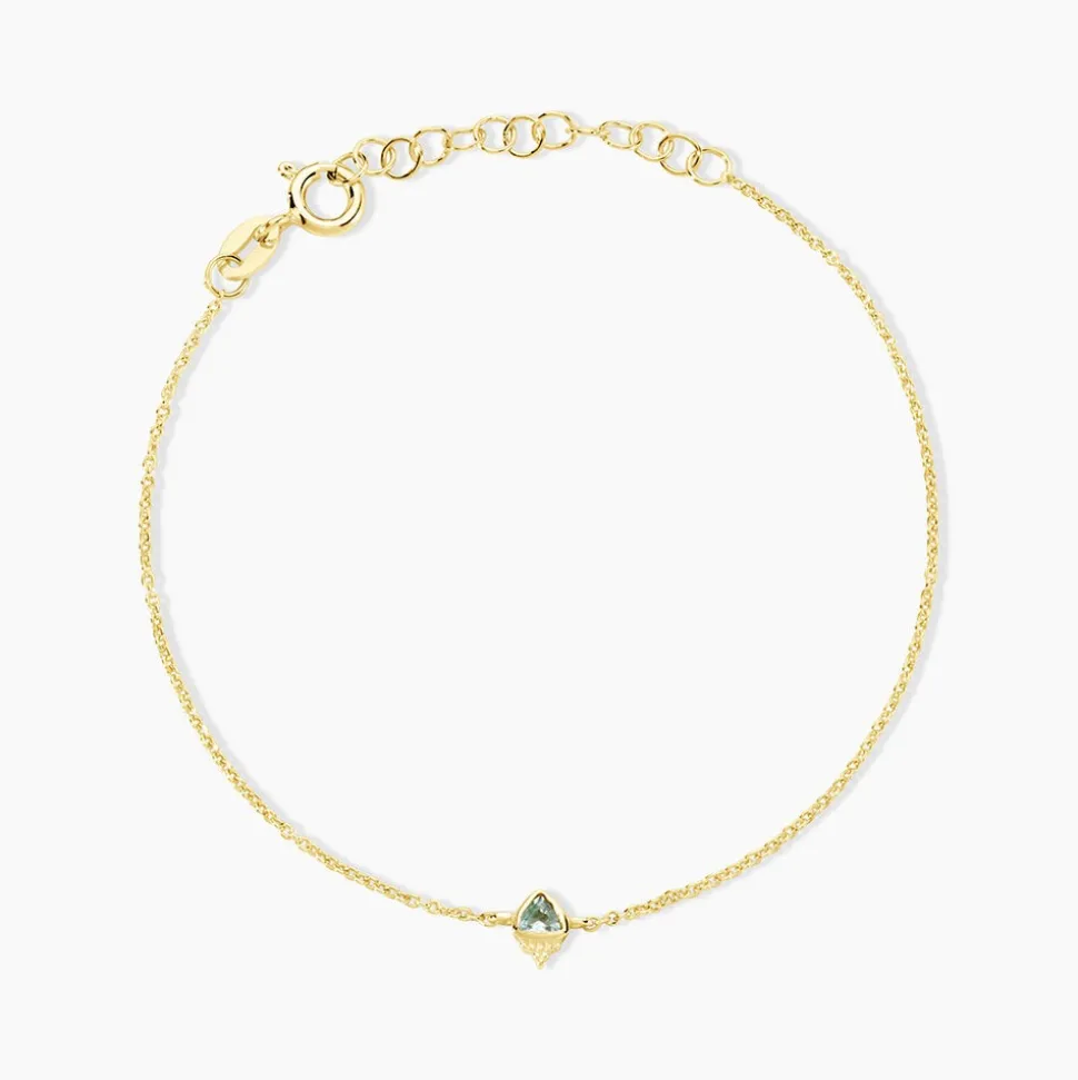 Bracelet Poem Argent Jaune Topaze